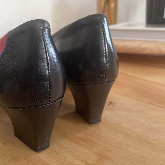 Vintage, Italian leather block kitten heels - Picture 3 of 4